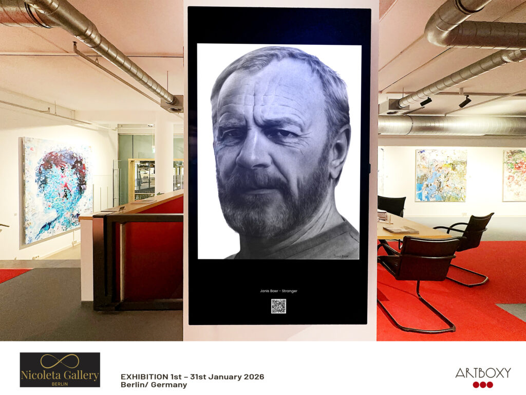 Father by Janis Bär presented at an international digital exhibition at Nicoleta Gallery Berlin through ArtBoxy in January 2026.