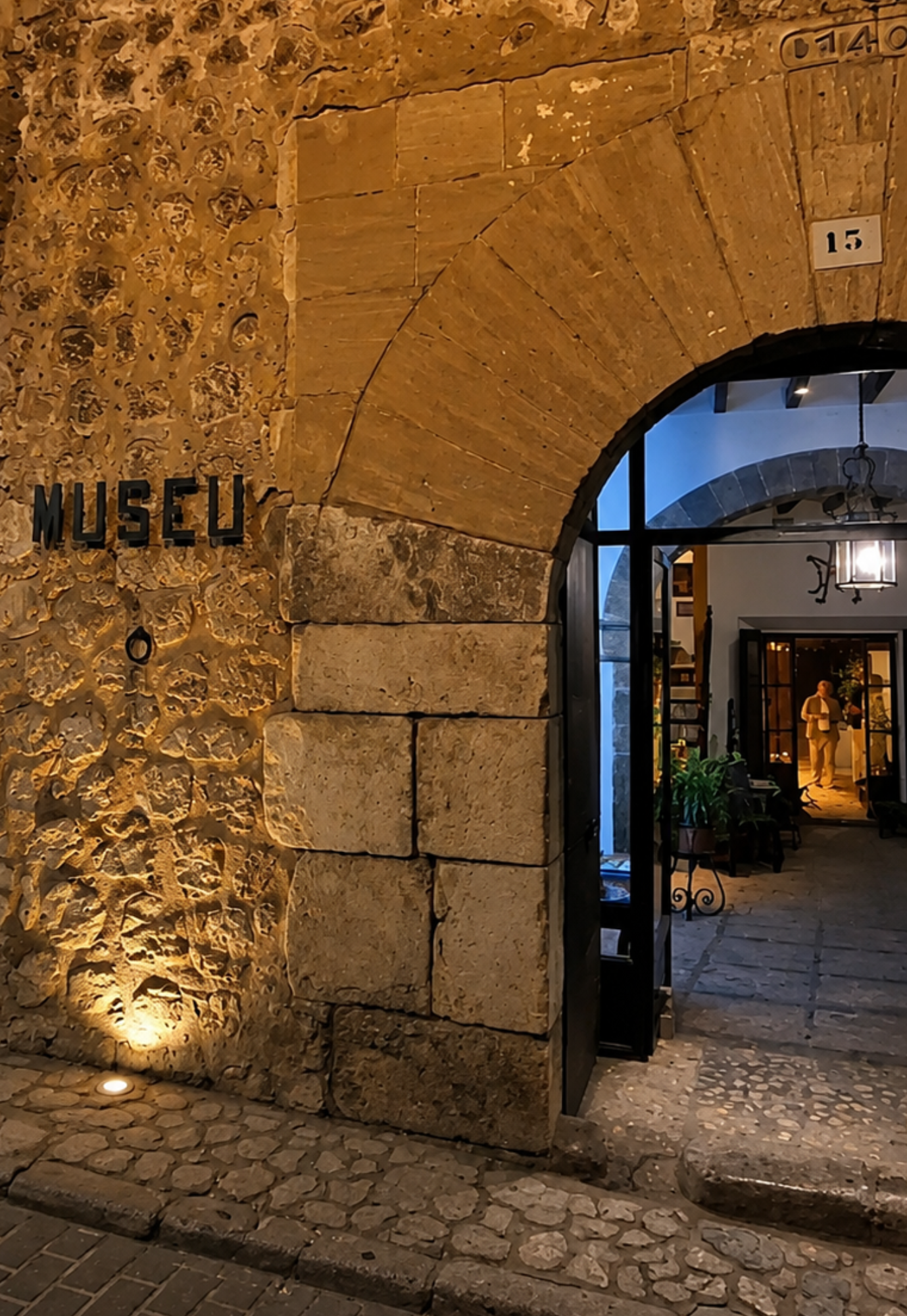 Historic entrance of Museu de Sóller, Mallorca, venue of the Artists of Mallorca Autumn Exhibition 2025.