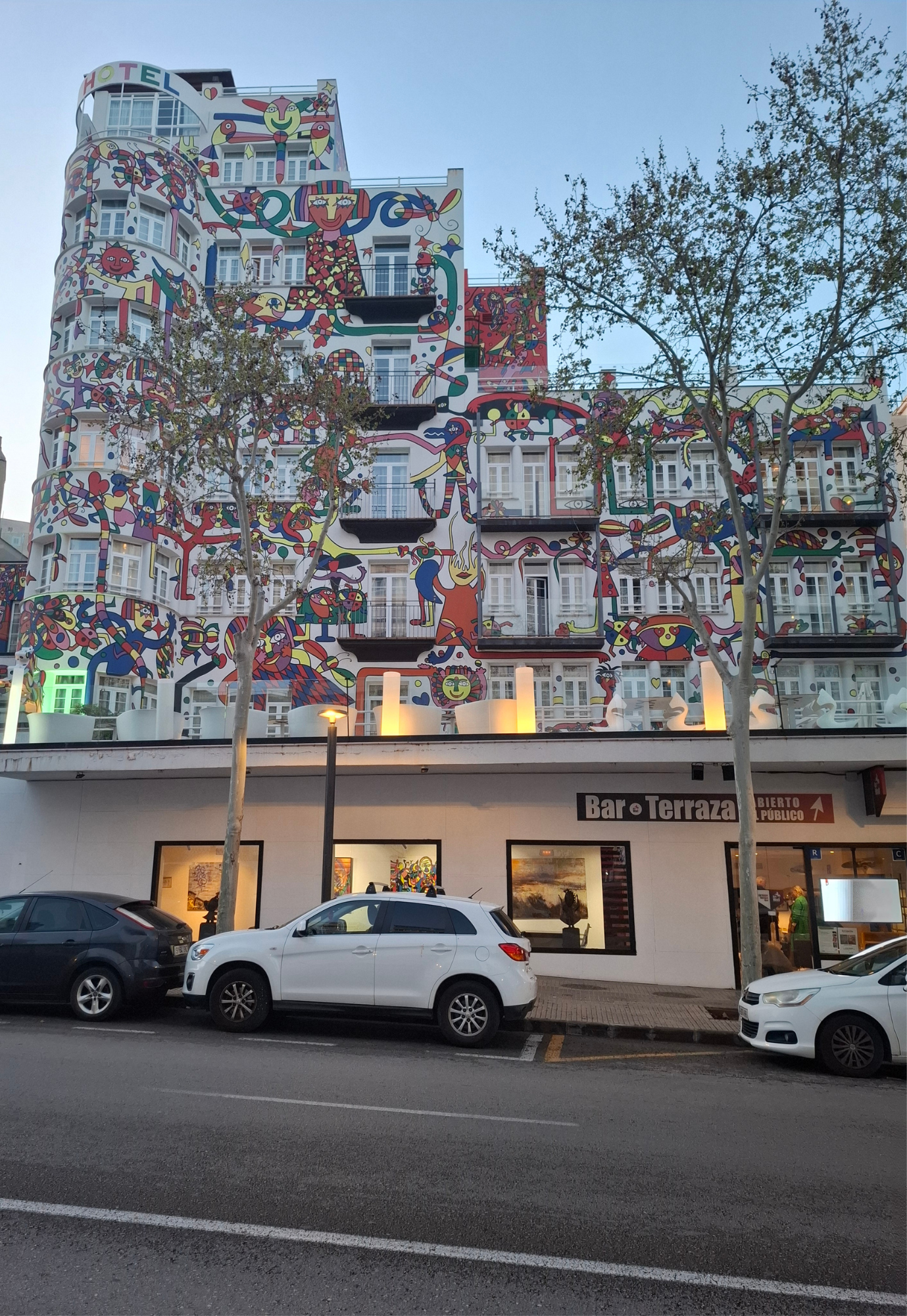 Exterior view of Gallery Hotel Artmadams in Palma, Mallorca, venue of the charity exhibition ART for a Good Reason in March 2025.